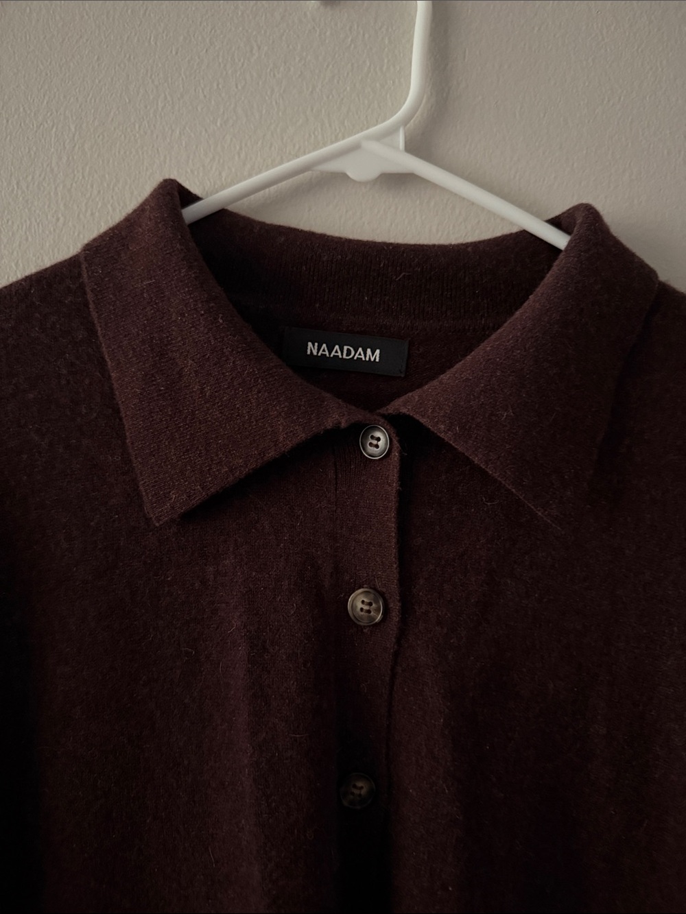 NAADAM Oversized Cashmere Rugby Polo (medium) - Picture 2 of 4